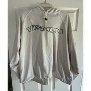 Vintage Vision Street Wear Skateboard Original Hoodie Sweatshirt White Size XL